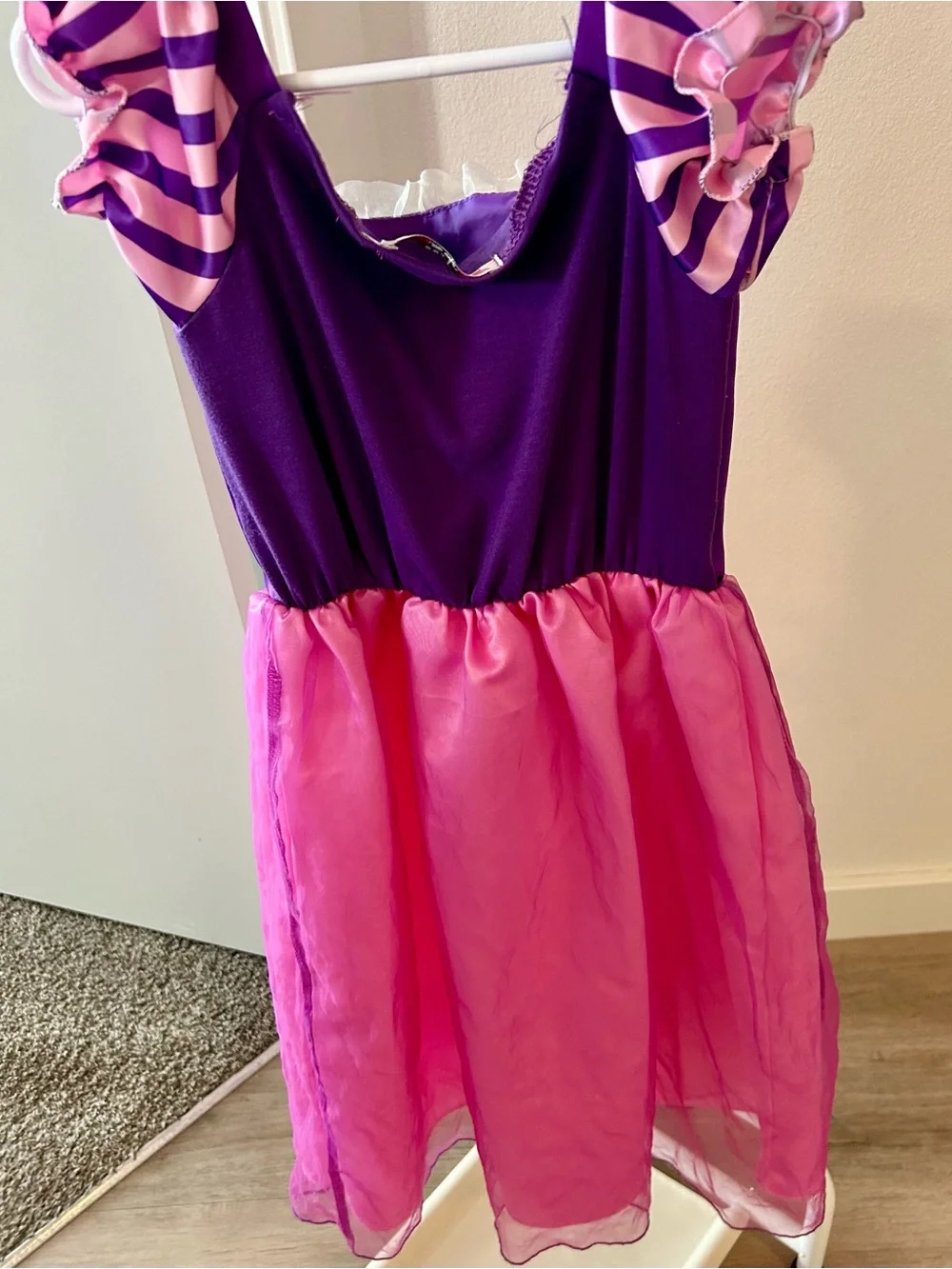 Girls Purple and Pink Princess Costume Dress - Classic Fairy Tale Style